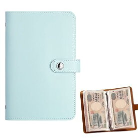 貯金ファイル 貯金箱 お札 お金管理 家計管理 封筒貯金 100枚収納でき 大容量 透明内袋 予算