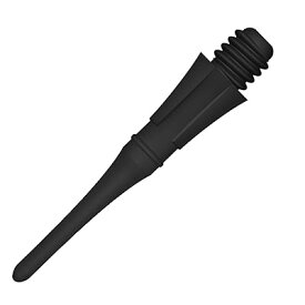 ダーツ チップ 2BA & 25mm ブラック ポイント・ティップ 50本入, Plastic Dart points CL04