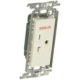 15A・20A兼用埋込接地コンセント 250V 金属枠付 ホワイト WTF19223WK