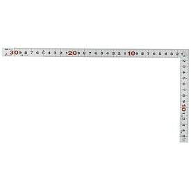 曲尺 平ぴた シルバー 30cm 表裏同目 JIS 10297