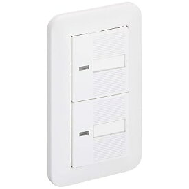 コスモワイド21 埋込ほたるダブルスイッチB WTP50512WP ホワイト