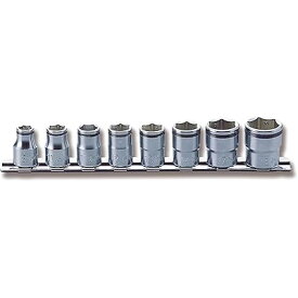 Koken 山下工業研究所 3/8(9.5mm)SQ. ナットグリップソケットレールセット 8ヶ組 RS3450M/8