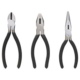 プライヤー 3本セット [ ペンチ 150mm / ラジオペンチ 160mm / ニッパー 160mm ] 滑り止めハンドルグ