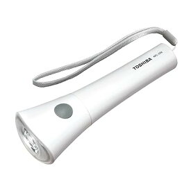 LED懐中電灯 防滴構造(JIS IPX2) 消し忘れ防止湾曲レンズ設計 ストラップ付き 単1形2本用 ECOパッ