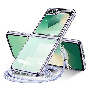 For Galaxy Z Flip 6 / Z Flip7 fe �P�[�X �N���A �V�����_�[ galaxy zflip6 / zflip7fe �X�}�z�P�[�X �M�����N