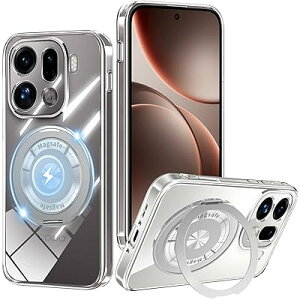 OPPO Find X9 Pro �p �P�[�X �N���A �����O 360°��]�X�^���h�@�\ oppo find x9 pro �X�}�z�P�[�X �Ϗ�