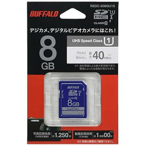BUFFALO UHS-I Class1 SD�J�[�h 8GB RSDC-008GU1S