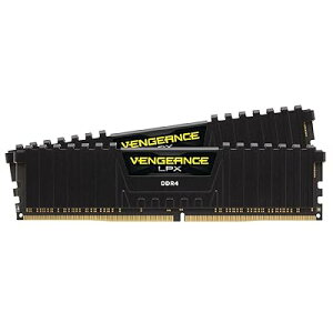 VENGEANCE LPX DDR4 ������ 32GB�i16GB×2�j�ő�3200MHz�Ή� Intel XMP�Ή� CL16 �f�X�N�g�b�vPC�p �u���b�N C