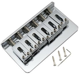 Pro 10.8mm モダンスタイル ハードテイル固定ブリッジ インポートストラト/テレキャスターエレキギター用、クローム