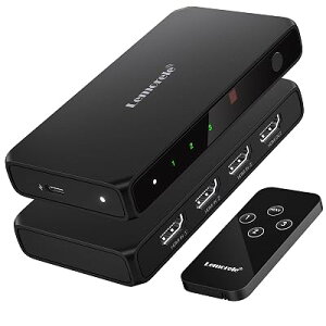 HDMI �ؑ֊� �����R���t�� 3����1�o�� 4K@60Hz hdmi �؂�ւ��� ���z�� �Z���N�^�[ 1080P@60Hz HDCP 2.2 HDR 3D�Ή� �蓮 �؂�ւ�PS5/Switch/PS3/PS4/TV Fire Stick4K����Ή��iBlack�j
