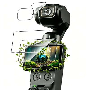 �Ή� dji osmo pocket 4 �ی�t�B���� �K���X�t�B���� 2�� + �J�����t�B����2�� �y4���Z�b�g�z �I�Y���|�P�b�g4 �p�� �t�B���� �����K���X ��ʕی� �J�o�[ ���{���Ɏq�� �d�x9H �ϏՌ� ��U�h�~