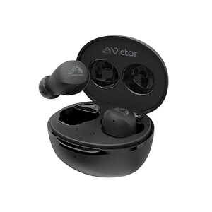 Victor HA-A6T-B ���C�����X�C���z�� Bluetooth Ver.5.4 ���v23���ԍĐ� �}�C�N�t�� ���^ �y�� �h�� �u���b�N HA-A6T