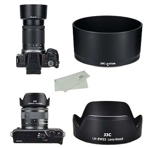 (1+1) ABS �t�� �����Y�t�[�h Canon ET-60B & Canon EW-53 �݊� Canon RF-S 55-210mm F5-7.1 IS STM & Canon RF-S 18-45mm F4.5-6.3 IS STM �����Y �p Canon EOS R50 �f���A�������Y�L�b�g �ɑΉ�