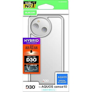 AQUOS sense10(SH53F�ASH-M33) �P�[�X �J�o�[ �N���A D3O�f�� �ϏՌ� �Ռ��z�� �n�C�u���b�h TPU �d�x5H �G�A�[�N�b�V���� �J�����ی� �n�[�t�N���A PM-S253D3OTCR