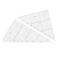 三角定規 製図 セット レイアウト用 30cm 966 30 全2サイズ