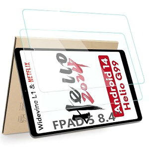 2���Z�b�g Headwolf FPad7/ FPad6/ FPad7 Pro/ FPad5/ FPad5 Pro �Ή� �t�B���� �����K���X ALLDOCUBE iPlay 60 mini Pro �Ή� �K���X�t�B���� �t���ی�t�B���� �^�u���b�g 8.4�C���` �ی�t�B���� [�d�x9H/��U�h�~/