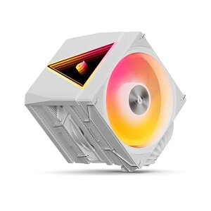 Novonest cpu�N�[���[ �����\�f���A���^���[ CPU�N�[���[ ��� 8�{�̓����q�[�g�p�C�v�t�� TDP280W 2�� 120mm PWM �É��t�@������ ARGB ���t�@�� Intel LGA1700/1851/1200/115X�Ή� AMD AM4/AM5�� �S2�F �S1�T�C�Y