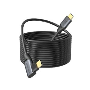 Quest 2 link�Ή� �P�[�u�� 5M, Oculus link�K�p �P�[�u��, USB-C to USB-C �P�[�u�� 5 Gbps�f�[�^�]�� iPhone 15 iPhone 15Pro Max Steam VR/VR�w�b�h�Z�b�g�Ή����Q�[��PC���ɓK�p 5M �S2�T�C�Y
