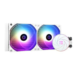 AQUA ELITE 240 WHITE ARGB ����CPU�N�[���[�A240��p��T�C�Y�A120mm PWM�t�@��×2�AS-FDB�x�A�����O�AAMD/AM4/AM5�AINTEL LGA1150/1151/1155/1156/1200/2011/ �p ARGB�I�[���C����������N�[���[ 1700 �S2�F