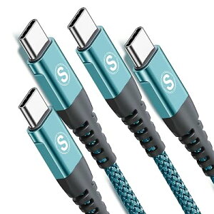 USB Type C �P�[�u���y1m/2�{�Z�b�g�z PD�Ή� 65W�}���[�d USB-C to USB-C �P�[�u�� �^�C�vc �[�d iPhone 17/16/15 Pro Max,iPad Pro/Air/mini6,MacBook,Samsung Galaxy S26/S25/S24/S23/S22/S21,Sony,Xiaomi,Pixel��Type �S5�F �S2�T�C�Y