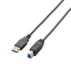 USB�P�[�u�� �yB�z USB3.0 (USB A �I�X to USB B �I�X) �X�^���_�[�h 2m �u���b�N USB3-AB20BK �S1�F �S3�T�C�Y �S3��