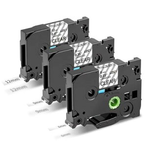 Airmall �݊� �u���U�[ �s�[�^�b�` �e�[�v 6mm 9mm 12mm ���������� P-Touch �ҁ[������ �e�[�v�ƌ݊����̂��� Brother TZe�e�[�v�J�[�g���b�W TZe-111 TZe-121 TZe-131 ���~�l�[�g 8M 3��T�C�Y