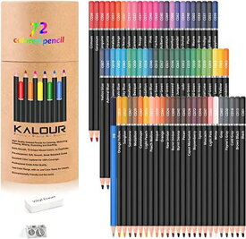 色鉛筆 72色セット 油性色鉛筆 学生さんと初心者専用 持ち運び便利 鉛筆削り 消しゴム付き