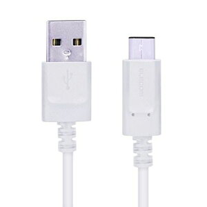 �G���R�� USB TYPE C �P�[�u�� �^�C�vC (USB A to USB C ) 3A�o�͂Œ��}���[�d USB2.0�F�ؕi 2.0m �yiPhone15 �Ή����؍ρz �z���C�g MPA�[AC20NWH