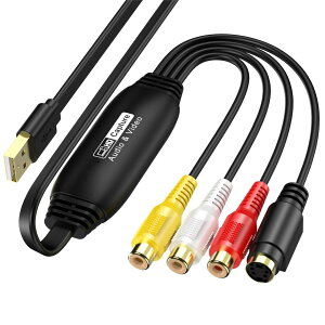 USB2.0 �r�f�I�L���v�`���[ 1920×1080p 1080P�Ή� �r�f�I/VHS 8mm DVD �_�r���O �p�\�R����荞�� �r�f�I�L���v�`���[ �L���v�`���[�{�[�h Windows & Mac �Ή� �y���{��戵�������z
