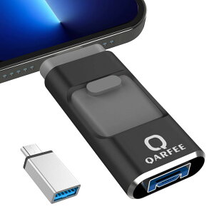 【専用アプリ不要 2024年初売り】4in1 iPhone対応 USBメモリ 128GB アプリ不要 高速 バックアップ iPad対応 usbメモリー 写真保存 スライド式 iOS/Type-C/USB/Micro USB搭載 データ移行 外付けUSB スマホ/PC/iPad