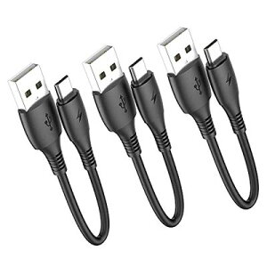 }CNUSBP[u0.15mV[gR[hAHOTNOW [3{A15cm] Android Micro USB Charger Galaxy S7 S6 S7 Edge S5ANote 5APS4APowerBankȂǂ̑ϋv̂V[gP[u}[dR[h