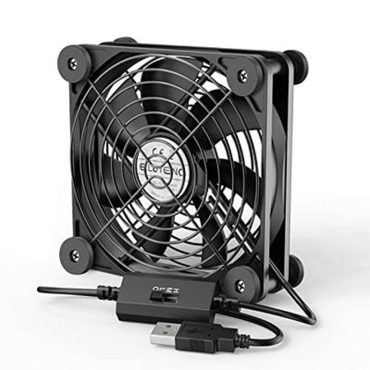 楽天市場】ELUTENG USBファン 12cm 防振ゴム足付き 冷却ファン 強力 