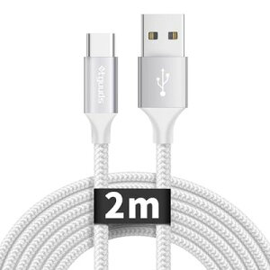 USB Type C P[u  USB C P[u ^Cvc P[u 2m }[d f[^] c^Cv P[u ϋv fh~ iPhone15V[YAFireHD 10 8 ^ubgAGalaxyAXperiaAXiaomiȂUSB-C@Ή