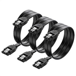 Cable Matters SATA P[u iXg[g^j Sata3 P[u 61cm 3{Zbg 6 GbpsΉ b`t SSDHDD Sata3 VA ATA3 P[u SSD P[u ubN