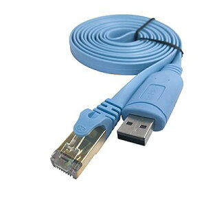 DSD TECH SH-RJ45P USB �R���\�[���ϊ��P�[�u�� PL2303GT�`�b�v���� �V�X�R���[�^/�X�C�b�`�ɓK�p 1.8M/5.9FT
