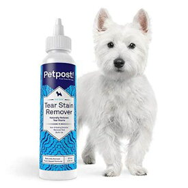 Petpost | 犬用涙やけリムーバー - 白い毛の涙やけに最適なナチュラル対策 - 癒しのココナッツオイル - マルチーズ、シーズー、チワワに最適 - 化学薬品と漂白剤は不使用