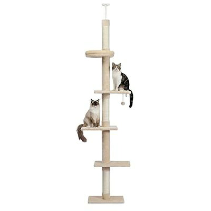 楽天市場】PETEPELA(ぺテぺラ) キャットタワー 突っ張り スリム  