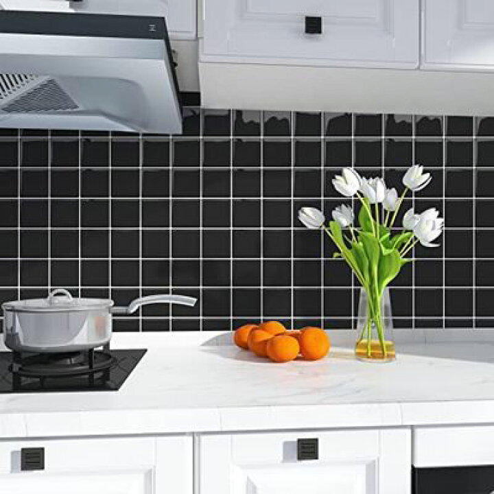 楽天市場】MORCART タイルシール 防水 耐熱 キッチン 洗面所 トイレ  