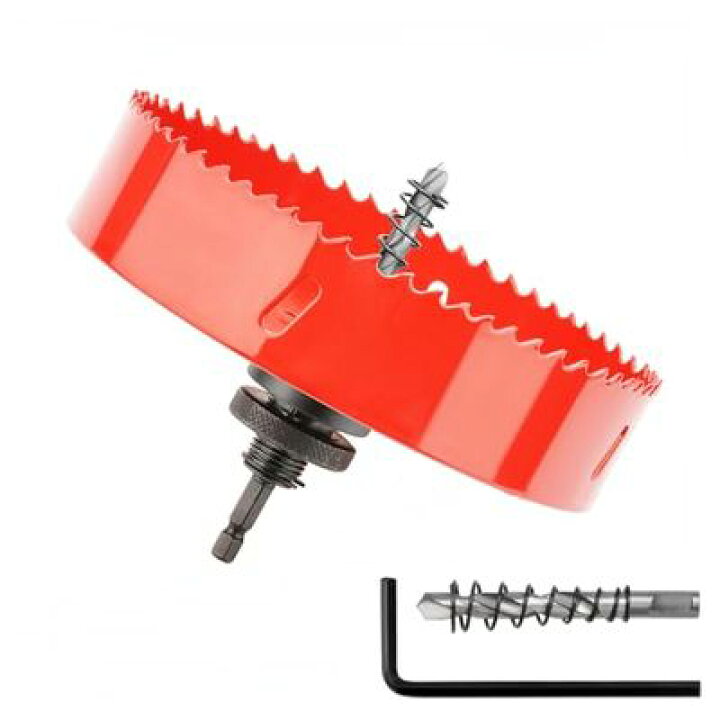 楽天市場】ホールソー (六角軸シャンク)バイメタル ドリルビット 電動ドリルツール 木材の穴あけに 薄い金属板 鉄アルミ石膏ボード プラスチック  PVC DIY 穿孔切削直径(150mm) : THRSparkle ホールソー (六角軸シャンク)バイメタル ドリルビット 電動ドリルツール 木材の穴あけに 薄い金属板 鉄アルミ石膏ボード プラスチッ