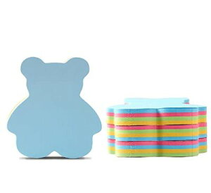 付箋 , 強粘着 かわいい テディベアの形付箋 面白い 超徳用 伝言 卓上メモ 付箋紙 文房具 学習 事務用品 76×76mm 100枚×3パッド…