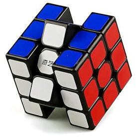 マジックキューブ QiYi Sail W 魔方 立体パズル Magic Cube Set 競技専用 脳トレ 回転スムーズ 知育玩具 ブラック (3x3x3)