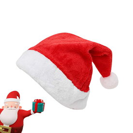[Rchlr] サンタ 帽子 クリスマス帽子 大人用 クリスマス帽子 飾り ロールプレイ サンタクロースの帽子 赤 暖かい コスチューム 小物 男女兼用 仮装 ふかふか コスチューム 2個セット (1個セット 大人用)