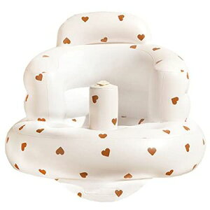 dodulara ベビーチェア 赤ちゃん バスチェア ベビー用バスチェア ふわふわシャワーチェア お風呂 食事用 折りたたみ 空気式 お座り練習チェア 水切れ (愛の心)