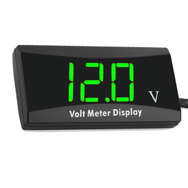 YFFSFDC デジタル電圧計 バッテリー残量表示計 汎用型 DC 12V 24V 48V 60V 72V 84V リチウム電池 鉛蓄電池 リン酸鉄リチウムイオン電池 LCDディスプレイ バッテリーチェッカー バッテリーモニター (緑)