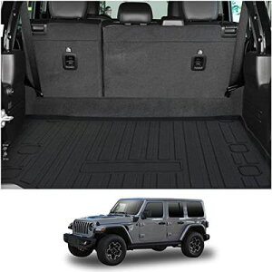 【CDEFG】ラングラー ラゲッジマット ラングラー JL 4XE専用 2018+ 4ドア専用 ラゲッジトレイ カーゴマット 荷室 フロアマット 自動車 トランクマット 荷台マット 防水 3Dラゲッジマット TPO材質