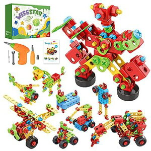 WISESTAR 446PCS H ubN dh gݗ lW HZbg {bg wRv^[  ʋ@ j̎q [{bNX STEMߋ ̃pY Q[ f DIY ςݖ L[