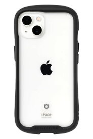 iFace Reflection iPhone 13 ケース クリア 強化ガラス (ブラック)【アイフェイス アイフォン 13 カバー 透明 耐衝撃 米国MIL規格取得 ストラップホール付き】