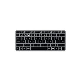 Satechi スリム X1 Bluetooth バックライトキーボード マルチペア(スペースグレイ) (1ゾーン) (iMac, MacBook, iPadなど2012以降 Macデバイス対応)