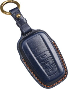 【smasol】カローラクロス キーカバー 新型RAV4 50系 キーケース プリウス 50系 キーカバー C-HR 専用設計 クラウン20系 キーケース 本革 キーカバー キーホルダー カスタム パーツ ドレスアップ (