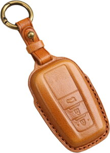 【smasol】カローラクロス キーカバー 新型RAV4 50系 キーケース プリウス 50系 キーカバー C-HR 専用設計 クラウン20系 キーケース 本革 キーカバー キーホルダー カスタム パーツ ドレスアップ (